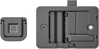 Slim Vingerafdruk Slot - Lade Vergrendeling - Veilig Opbergen - Snelle Ontgrendeling - 10 x 5 x 7 cm - Zwart