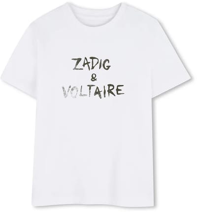 Zadig & Voltaire X60628 T-shirt Met Korte Mouwen Wit 10 Years Kinderen