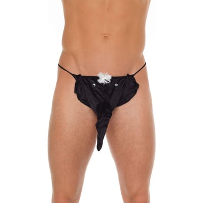 Amorable - Grappige Sexy Herenstring Met Olifantenslurf- Zwart - One Size