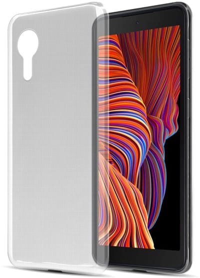 Cadorabo Hoesje geschikt voor Samsung Galaxy XCover 5 in VOLLEDIG TRANSPARANT - Beschermhoes gemaakt van flexibel TPU Silicone Case Cover