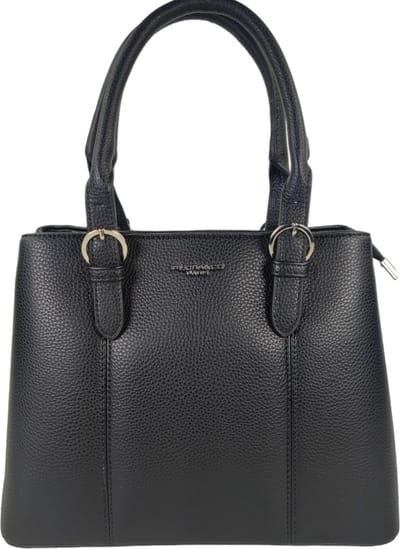 Flora & Co - Trendy handtas - Dubbel handvat - zwart
