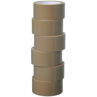 PARKSIDE Verpakkingstape, 6 rollen (Bruin)
