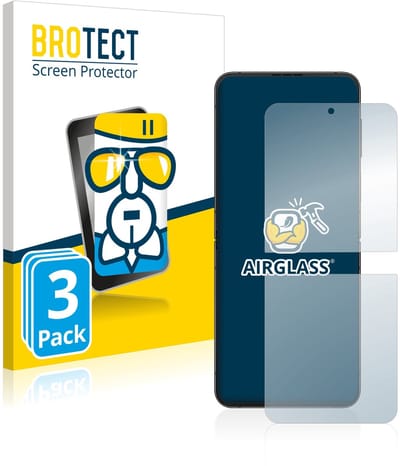 Screenprotector 3 Stuks voor Samsung Galaxy Z Flip 4 Beschermglas transparant
