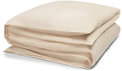 Yumeko dekbedovertrek katoensatijn almond milk 140x200 (zonder slopen) - Bio, eco & fairtrade