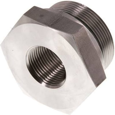G 2'' x G 1'' M/F RVS Neusstuk 250 Bar - Hydrauliek - FL2S-MF-STE-200G-100G