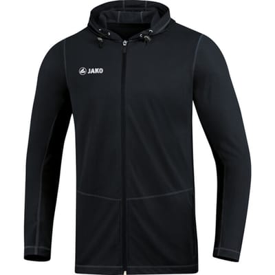 Jako Run 2.0 Jas Met Kap Heren - Zwart | Maat: S