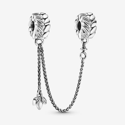 Fler® | Bedel | Past op populaire bedel armbanden (standaard-3mm) | armbandbedel | Veiligheidsketting Tarwekorrels | Anker schakel | 925 Sterling Zilver | Rode Zirkonia | Armband Kraal | Kerstcadeau | Sinterklaas Cadeau | Valentijn kado
