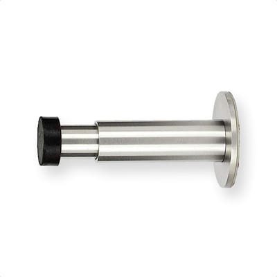 Deurstopper roestvrij staal- zelfklevend- 90-130mm - zwart en grijs