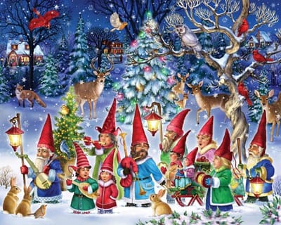 Kerstpuzzel - Legpuzzel Jigsaw - Ontspannen Vrije Tijd - Gemaakt van Gerecycled Materiaal - 76 x 61 cm - Multicolor