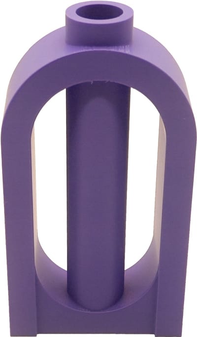 Amora organische vaas – Decoratieve vaas - Paars - 3d geprinte vaas – geschikt voor droogbloemen - 20CM