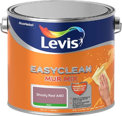 Levis - Easyclean Mur Mat Mix - Shady Red A40 - Mengverf - 2,5 L