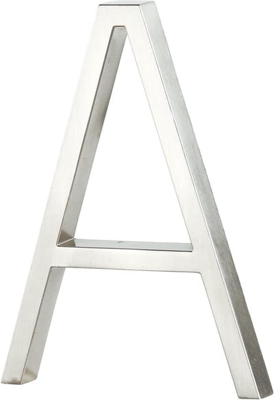 Zwevend Huisnummer - Adresnummer Deur - Adres Zichtbaarheid Verbeteren - Drijvende Stijl - 127 cm - Zilver