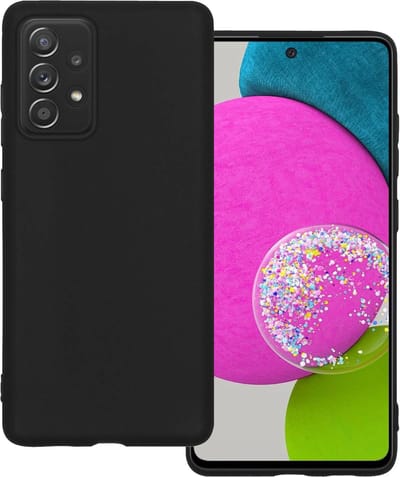 Hoesje Geschikt voor Samsung Galaxy A52s 5G - Sterk & Shockproof - Hoes Cover - Siliconen Case - Zwart