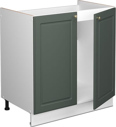 Vicco Fame-Line Wastafelkast – 80 cm, WB Antraciet Groen-Goud Landhuis