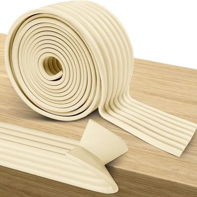 Extra Brede Zelfklevende Randbescherming voor Meubels en Hoeken - Zachte Schuimrubber Schokdemper voor Baby- en Kinderveiligheid