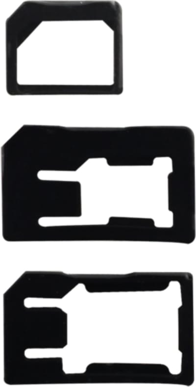Bigben Connected, Set van 3 MicroSIM/NanoSIM naar SIM/Pic SIM Adapters, Zwart