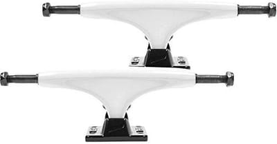 Stevige Skateboard Trucks (Assen) - Wit/Zwart - Universele Montage