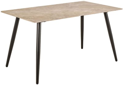 Giga Living Eettafel Wiska - Rechthoek Bruin Keramiek - 140x80x75cm