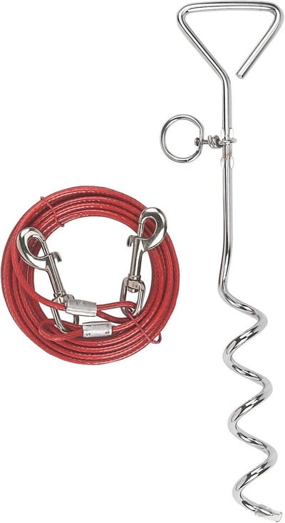 Aanlegspiraal 8 mm x 40 cm met Loopplank 5 mm x 6 m voor Honden