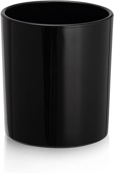 TopWosk - Glazen Pot voor Kaarsen - 300 ml - Zwart