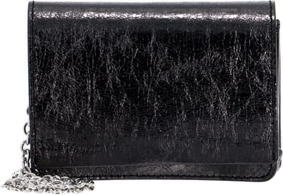 GIANNI CHIARINI Leren Avondtas Schoudertas Borsa Pelle Crossbody Bag Iron Zilverkleurig