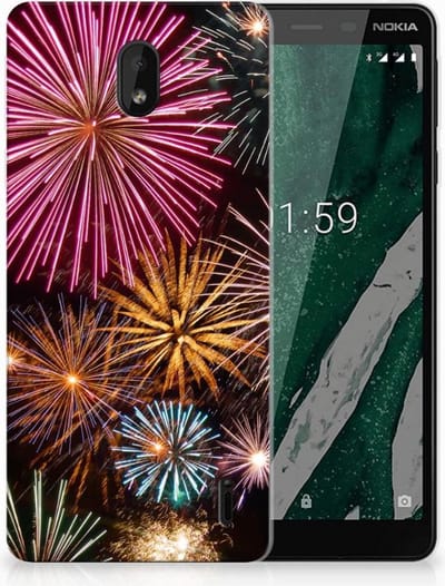 Nokia 1 Plus Silicone Back Cover Vuurwerk