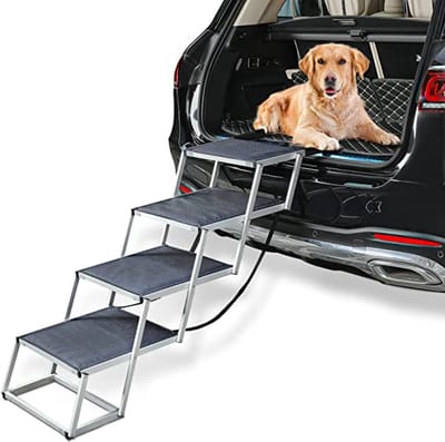 huisdiertrap - Hondentrap / huisdierladder / katten, hondenhelling, bank, Loopplank 4 steps