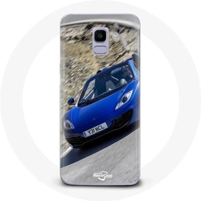 Case voor Samsung Galaxy A6 2018 Formule 1 McLaren Car Blauw