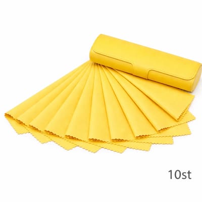 10 gele brillendoekjes / microvezeldoekjes van hoge kwaliteit / zonnebrildoekjes / doekje / geel / Aland optiek / Chiffons de Nettoyage, Lot de 10, en Microfibre Surchoix pour Lentilles, Lunettes, Ecrans, Tablettes, Glasse / luiers / microvezel