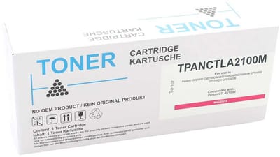 Panasonic TPANCTLA2100M - Toner Magenta - 1.000 pagina's - Huismerk Compatible - Geschikt voor Pantum CM 2100 ADN Pantum CM 2100 ADW Pantum CM 2100 D Pantum CM 2100 DW Pantum CP 2100 D Pantum CP 2100 DN Pantum CP 2100 DW