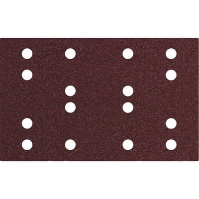 Metabo 635192000 Hechtschuurbladen 80 x 133 mm, P 80, 16 gaten, met klittenbandbevestiging (SRA)