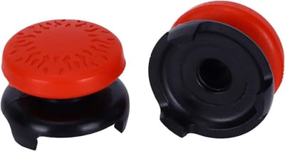 Silicone Thumb Grip Caps voor PS5 Joystick - 2 Stuks, Verbeter Grip en Precisie, Rood Gamepad Accessoire
