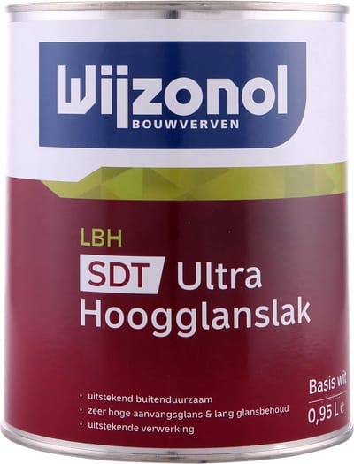 Wijzonol LBH SDT Ultra Hoogglanslak RAL 9010 Gebroken wit 2,5 Liter
