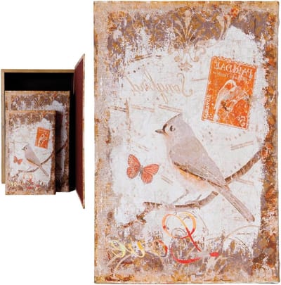 Decoratieve Geschenkdozen - Opbergdozen Set - Cadeaus Inpakken - Set van 3 - 33 cm - Oranje