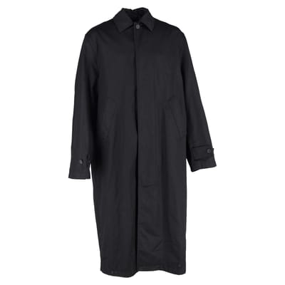 Balenciaga lange jas van zwart katoen