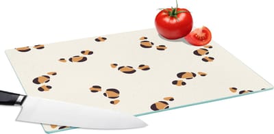 Glazen Snijplank - 39x28 - Panter - Pastel - Dieren - Patronen - Snijplanken Glas