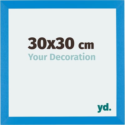 Your Decoration - Fotolijst 30x30 cm - MDF - Helder Blauw - Mura