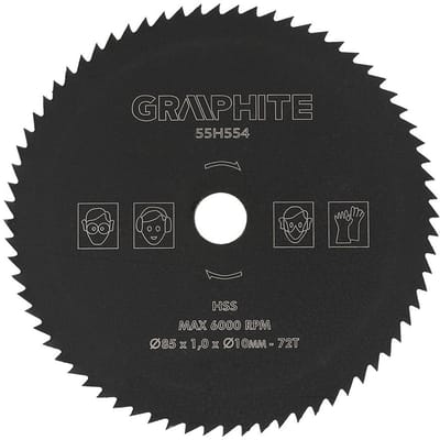 Dailygoods- Cirkelzaagblad 85mm - HSS Materiaal - 72 Tanden - Voor Hout/PVC/Aluminium - Duurzaam - Hoge Hardheid - Zaagblad
