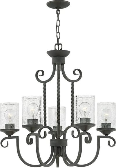 Hinkley LED Kroonluchter | 5X E27 Max 60W | Dimbaar | Olde Black