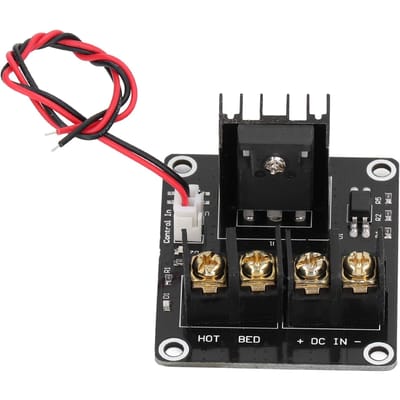 Verwarmd Bed Module Verwarmd Bed Uitbreidingsbord Hoog Vermogen Grote Stroom MOS Buis voor 3D Printer black