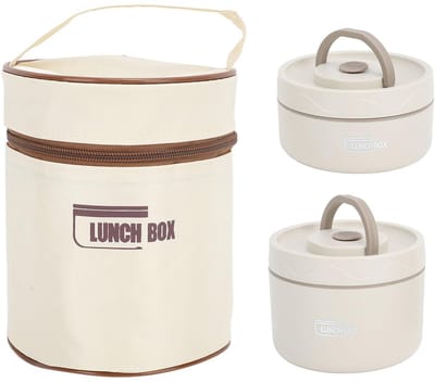 Dailygoods- Lunchbox Roestvrij Staal - Draagbare Geïsoleerde Lunchcontainer - Lekvrije Lunchbox - Multifunctionele Opbergdoos - Gezond en Veilig Gebruik - Warmtebehoudend Materiaal - Bentobox
