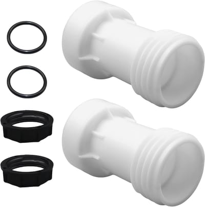 2 Stuks IBC Adapter met S60 x 6 Spacer, Verlenging voor IBC Container, Ideaal voor Regenwater en Tuinslang Gebruik