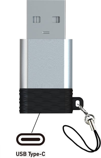 Usb Adapter OTG Verloopstuk - Usb-A (Male) naar usb-C (Female) - Usb 3.0 naar usb-C converter - Usb-C kabel aansluiten op usb-A poort