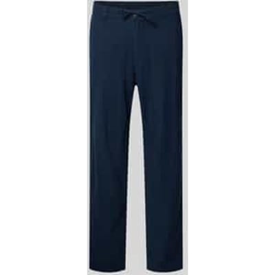 slim fit broek van mix van katoen en linnen model 'BRODY'