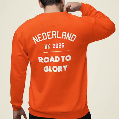 Oranje Trui Nederland WK 2026 – Road To Glory Backprint XS