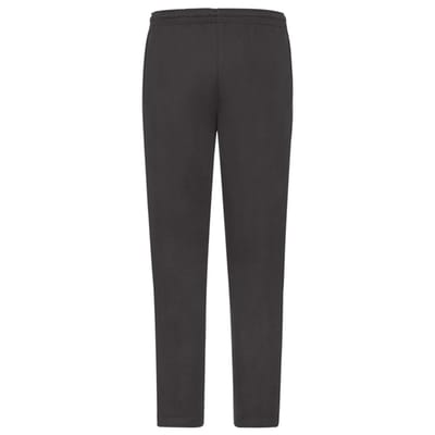 Fruit of the Loom Klassieke open zoom joggingbroek voor volwassenen (Zwart)