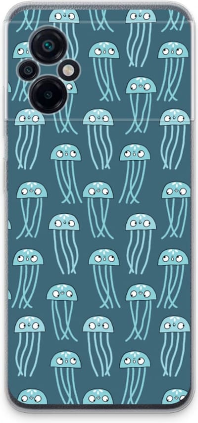 Case Company® - Hoesje geschikt voor Xiaomi Poco M5 hoesje - Kwallie - Soft Cover Telefoonhoesje - Bescherming aan alle Kanten en Schermrand