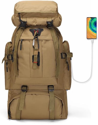 Wishdor Ultieme 80L Outdoor Avonturenrugzak – Grote Capaciteit, Uitgebreide Opslag en Duurzaam Comfort voor Trektochten en Reizen