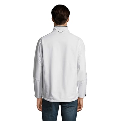 SOLS Heren Relax Soft Shell Jas (Wit)