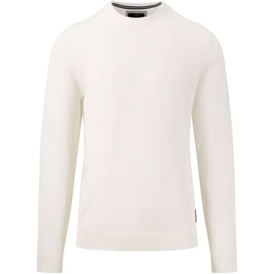 Fynch-Hatton Trui O-Neck Cotton Off White / male